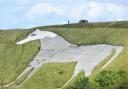 The iconic White Horse landmark on the North Wessex Downs