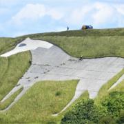 The iconic White Horse landmark on the North Wessex Downs