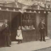 A local beer house decorated to celebrate Queen Victoria’s Diamond Jubilee in 1897