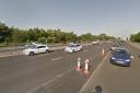 Motorists face delays after crash blocks lane of M27