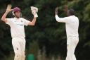 John Nyumbu and Matt Knight celebrate a wicket