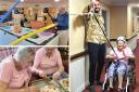 Ashbourne Court Care Home residents enjoying the activities