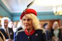 Queen Camilla during her visit to The Royal Lancers regiment, her first visit to the regiment since being appointed as their Colonel-in-Chief, at Munster Barracks, Catterick Garrison, North Yorkshire (Chris Jackson/PA)