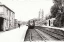 Clatford Station, early 1960s. The location of the station was actually in Goodworth Clatford near the ford. Photo from the David Howard collection.