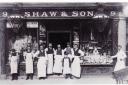 Shaw & Son were high class grocers located in the High Street, Andover who after a century of trading closed their doors for the last time in the 1980s. NOP