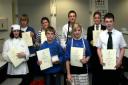 Young Chefs: All the participants in the final held at John Hanson School. NOP