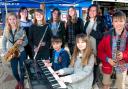 Members of The Woodwind Belles and Storm Dynamic Musica School at Andover Rocks in 2018. Credit: Andy Brooks.