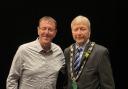 Mayor of Test Valley, Councillor Alan Dowden and Matt Le Tissier