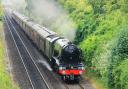 The Flying Scotsman steaming through Andover on Saturday, June 17