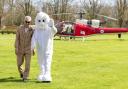 The Easter bunny and Gazelle Squadron pilot