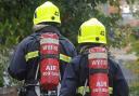 The teams were called to a domestic fire at 16:14 on Christmas Day