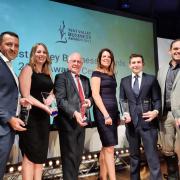 Winners of the Test Valley Business awards 2021 pictured with guest speaker MP Caroline Nokes