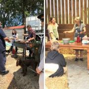 Left: attendees at the open day were treated to BBQ food produced at Oaktrack. Right: Various workshops and demonstrations took place throughout the day.