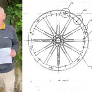 Rodney Malcomber along with a screenshot of the original wheel design.