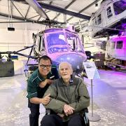 Care home residents treated to visit to the Army Flying Museum