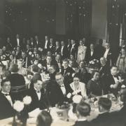 A formal gathering in the Guildhall during the 1930s