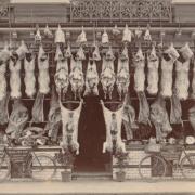 Christmas Meat Show Night at Webb and Wilson’s, c1905