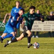 Lewis Williams in action for Andover New Street against Shaftesbury Town