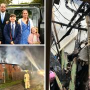 The Burgess' home was destroyed in a fire and now a fundraiser has been set up to help the family rebuild their lives