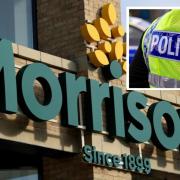 The incident happened at the Morrisons Daily store in Atholl Court on Friday, November 17 when food, cigarettes and vapes were reported to have been stolen