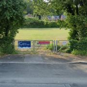 The existing access at Stockbridge Primary School