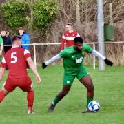 Action from Stockbridge's game against Bishops Waltham