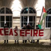 A weekly vigil calling for a ceasefire in Gaza is being held in Andover