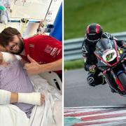Stephen Thomas has returned to racing after a serious crash at Thruxton last year.
