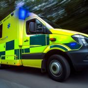 A stock image of an ambulance