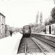 Clatford Station, early 1960s. The location of the station was actually in Goodworth Clatford near the ford. Photo from the David Howard collection.