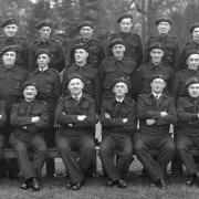 Andover Borough Civil Defence Wardens Service (Northern Area No 1).  The Civil Defence Service was formed in 1935 and stood down nationally on 2 May 1945  - Photo from the Derek Spencer collection.