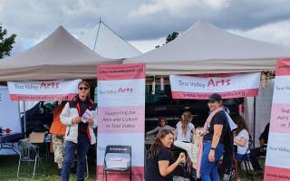 Test Valley Arts Foundation members at Romsey Show