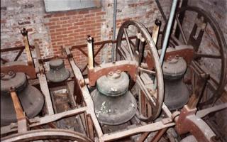 St Mary’s church bells during the 1980s
