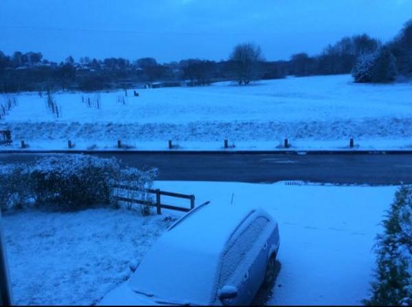 Lesley Lea's picture of snow at the QE11 Daniel Park, Whitchurch