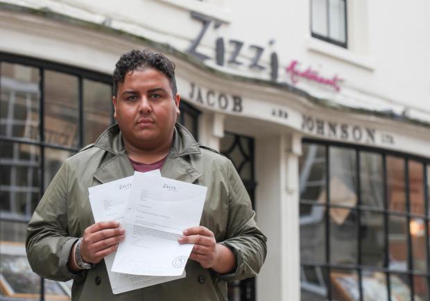 Karim Kazane says letters from Zizzi failed to take his complaint seriously