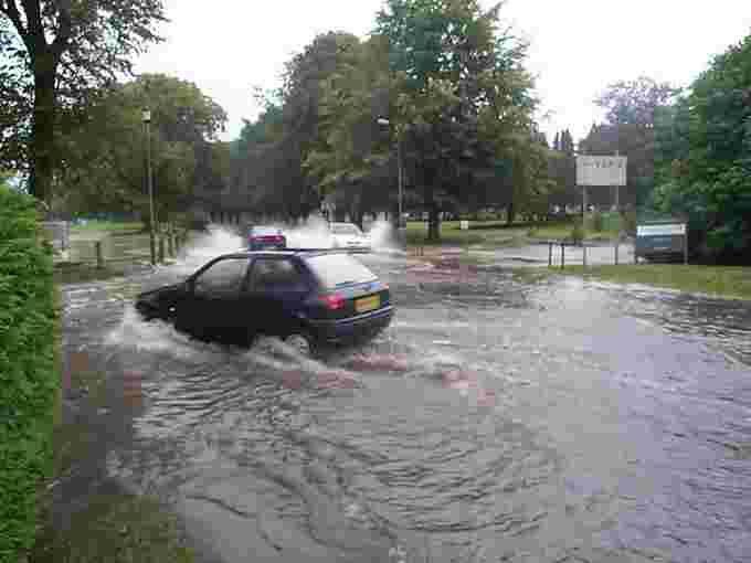 Flooding in Tidworth in 2008
