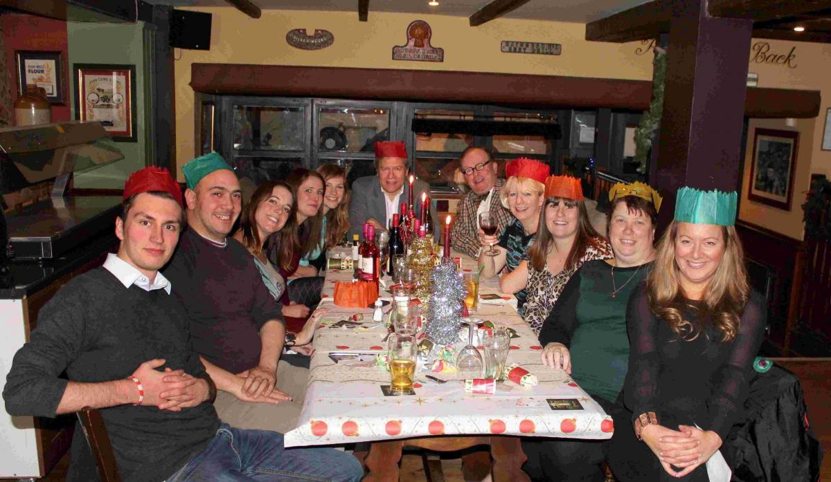 Andover Advertiser staff enjoying their Christmas Party 2012 at the Andover Town Mills