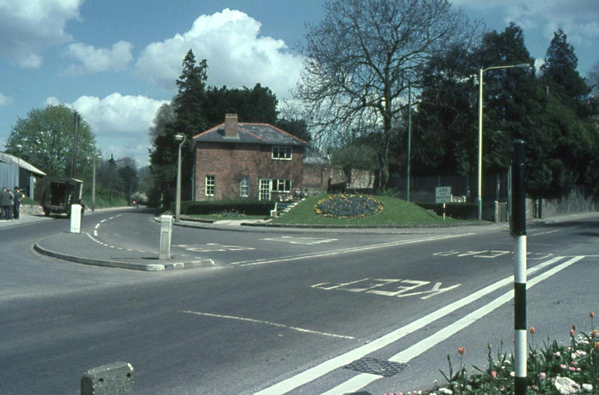 The Micheldever Road (A303) and the junction for London Road (the B3400) taken from the London Road Service station.

Picture from the Jeffrey Saunders collection.