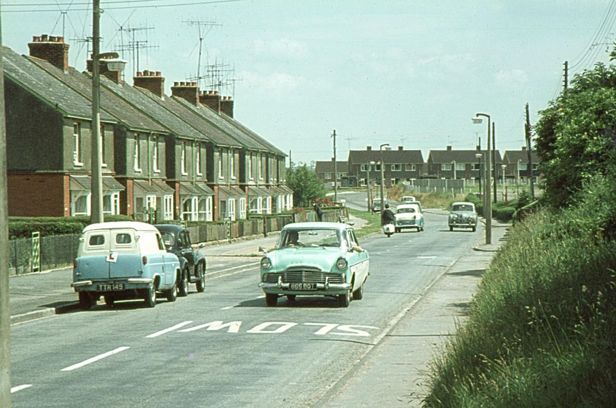 Vigo Road with the site of the Vigo Road Infant and Primary school to the right.

Picture from the Jeffery Saunders collection