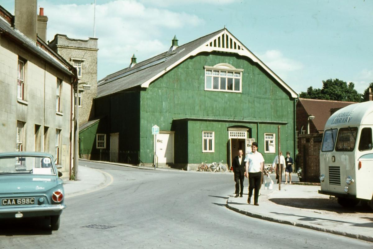 The Drill Hall, East Street (later the Country Bumpkin Club, which burnt down in the early 1980s). Today the site of a season ticket car park.

Picture for the Jeffrey Saunders collection
