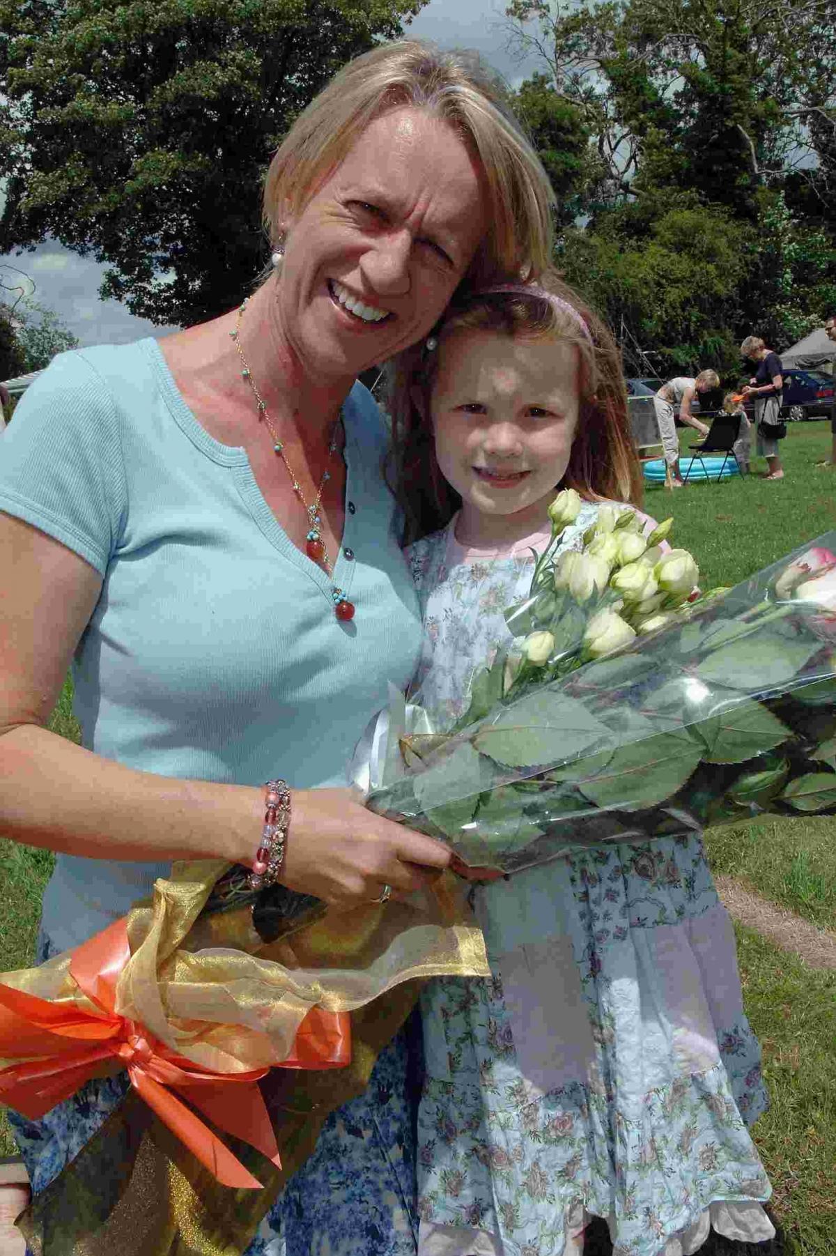 BBC's Sally Taylor at the Grateley Fete in 2006