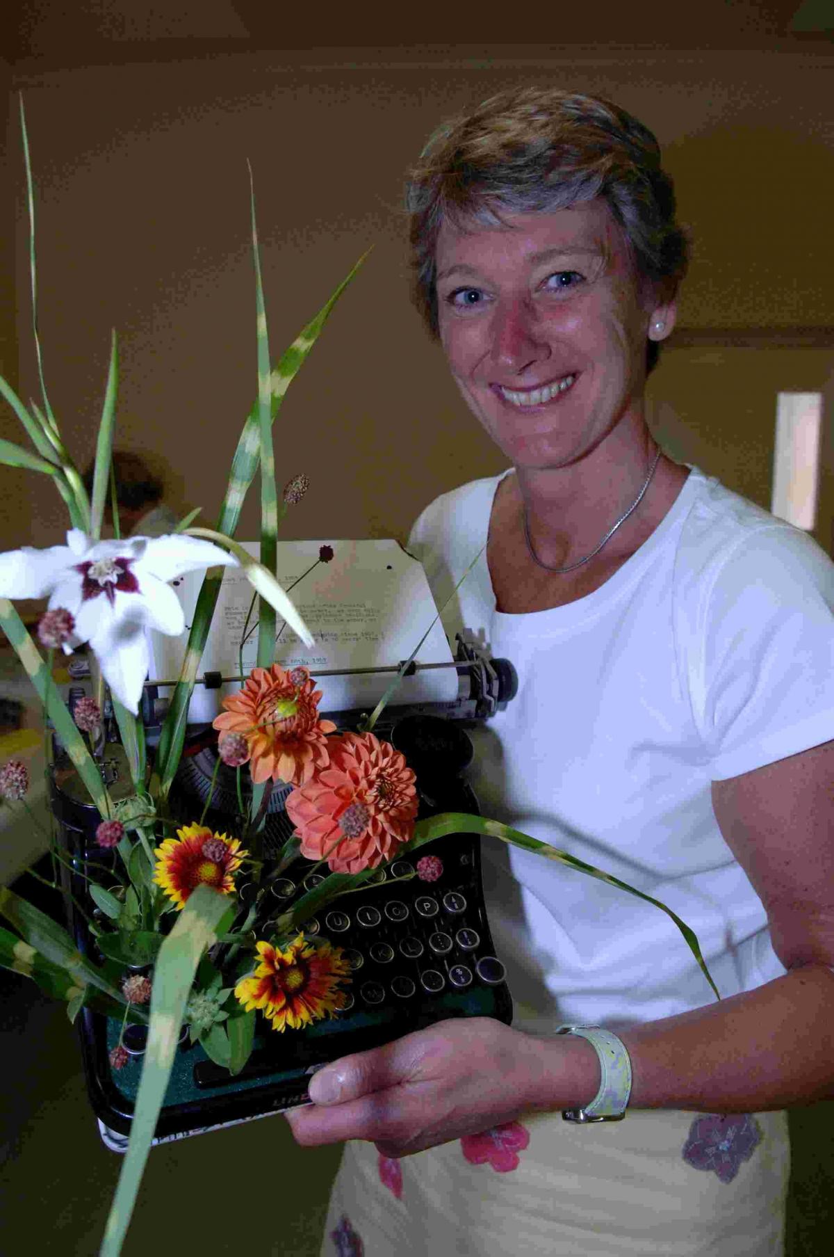 An imaginative entry in the Flowers Show at Appleshaw in 2007.