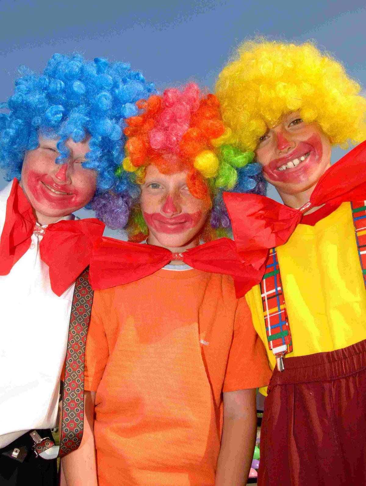 Clowning around at the 2006 Zouch School Fete, Tidworth.