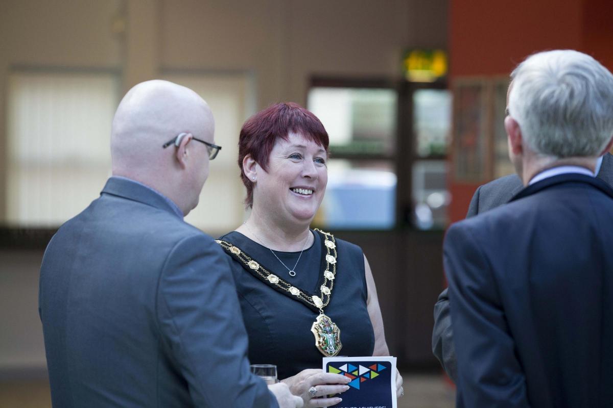 2016 Award Winners:  Lee Brown The Worshipful the Mayor of Test Valley Councillor Karen Hamilton and Tim Jackson enjoying the event 