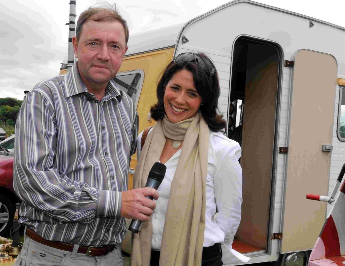 Chute Fete, 2008 with the then BBC South Today's Reporter Georgie Palmer