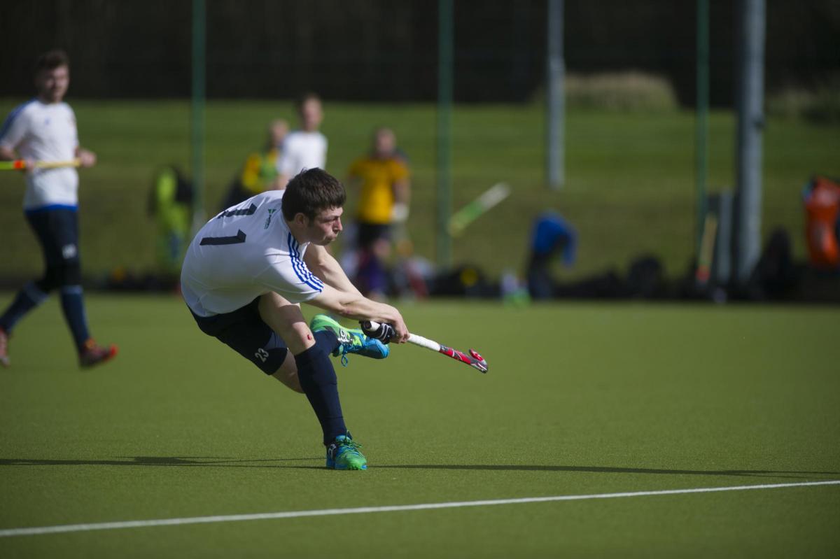 Action for Andover Men's 1st team hockey 3-5 defeat to Winchester - Picture Daniel Murphy 