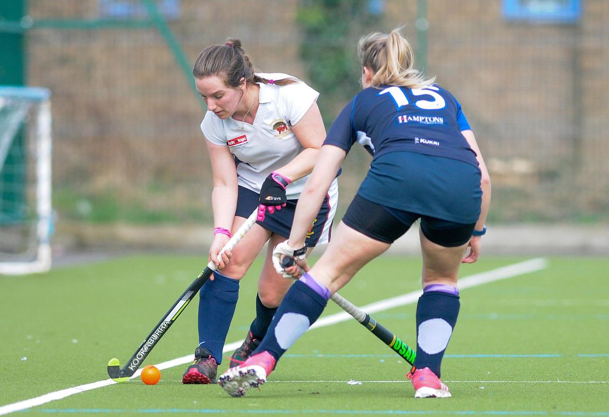 Action from Andover Hockey – Ladies 1 v Haslemere 1 - 11 March 2017 - Picture Andy Brooks