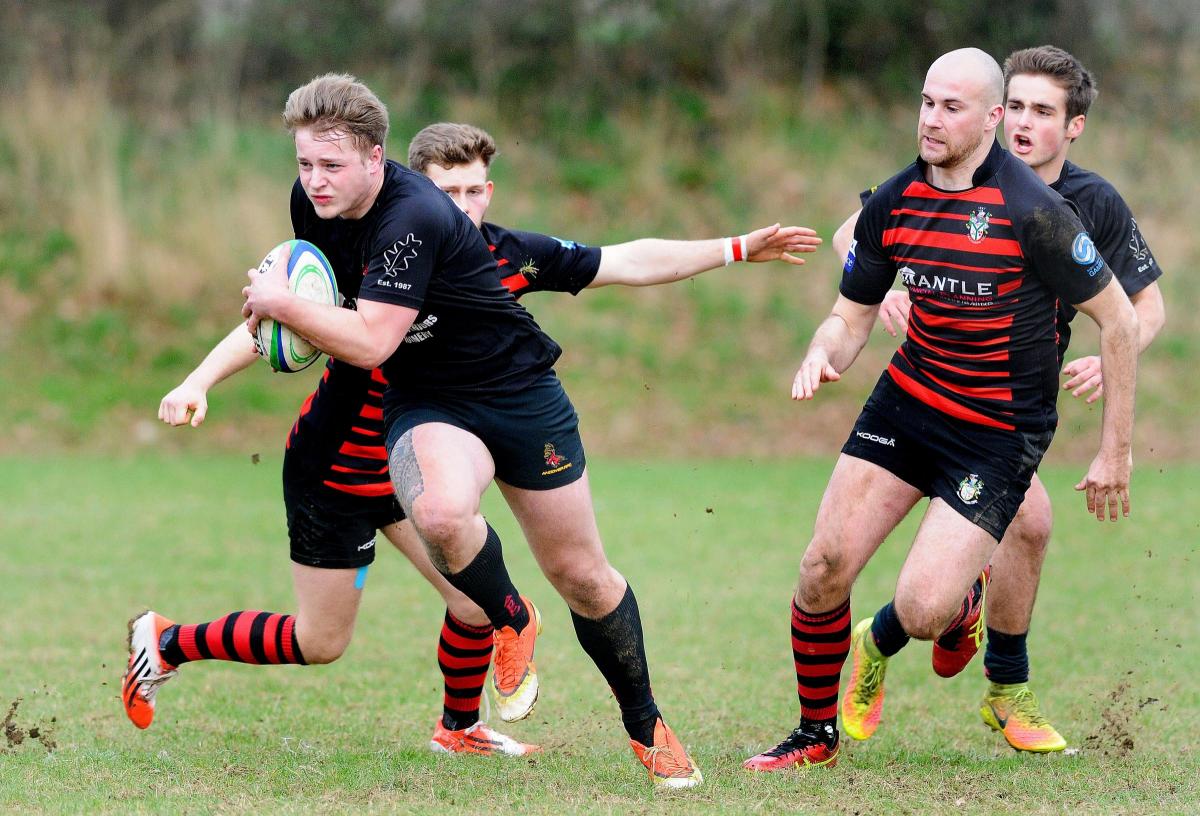 Action from Andover Rugby Club's 1st XV's home game v Twickenham at The Goodship Ground. 11th March, 2017 - Picture Andy Brooks.