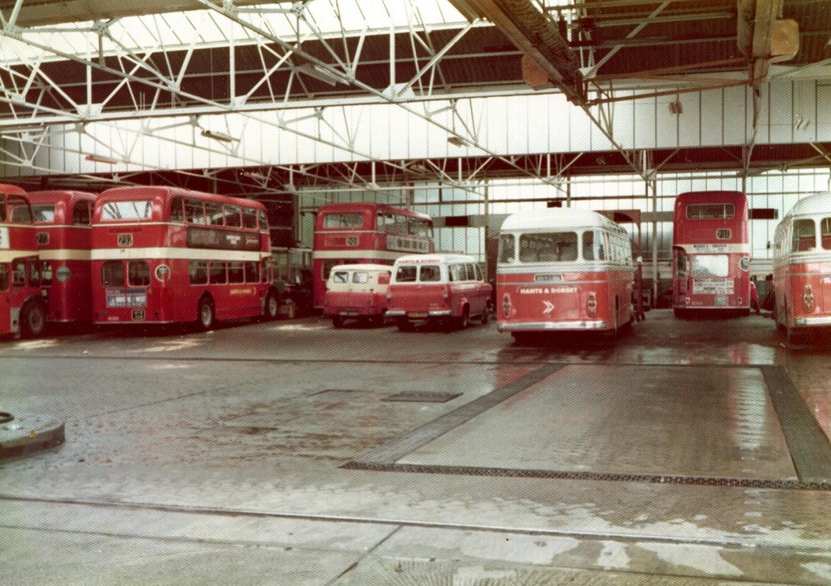 Bus station's garage - late 70s / early 80s. Picture Jeffery Saunders