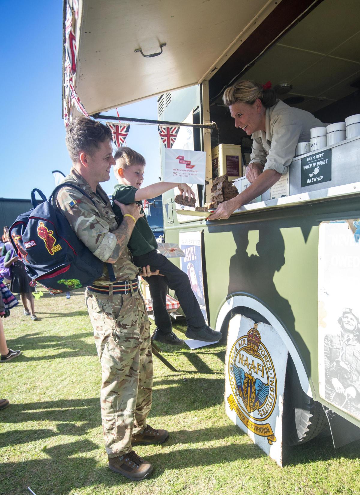 Naafi And Soldiers Charity Joined Forces To Celebrate 75th